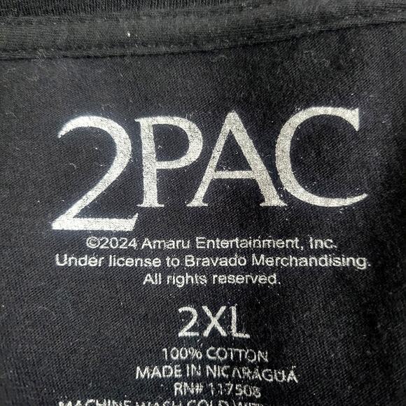 Bravado 2pac Trust Nobody Black Tee Size 2XL NWOT - Picture 2 of 4